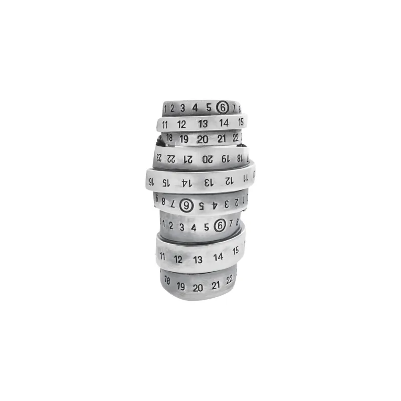 MM6 Maison Margiela Signautre Numbers Motif Ring-0