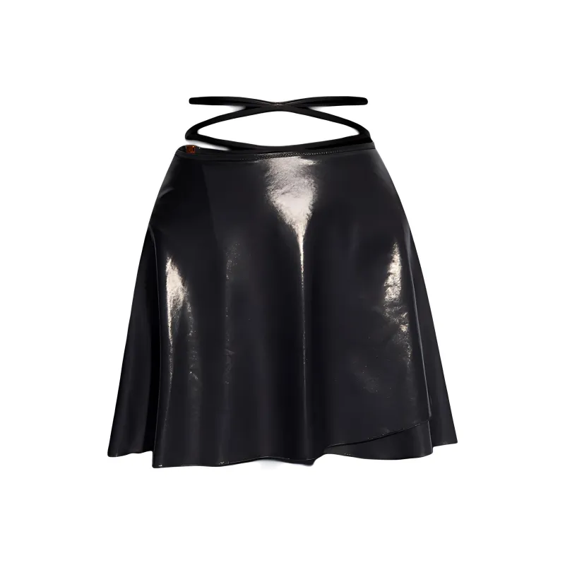 FANSIZHE Casual Short Skirts Women's Black-0
