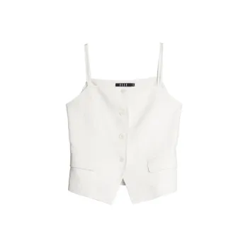 ELLE Tank Tops Women's White
