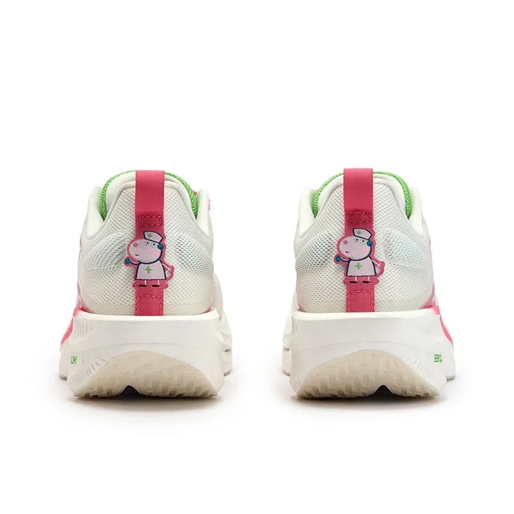 361° Flame 3 ET Cushioning Abrasion Resistant Breathable Low Top Running Shoes Unisex Neon Light Coral-3