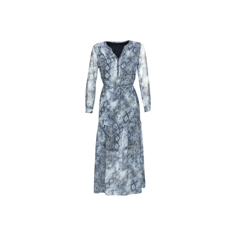 IKKS PARIS Long Sleeved Dress Women's Blue-0
