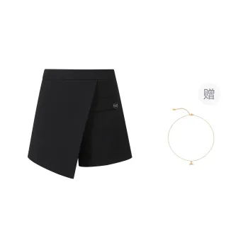 Three Quarters Casual Short Skirts Women's Black