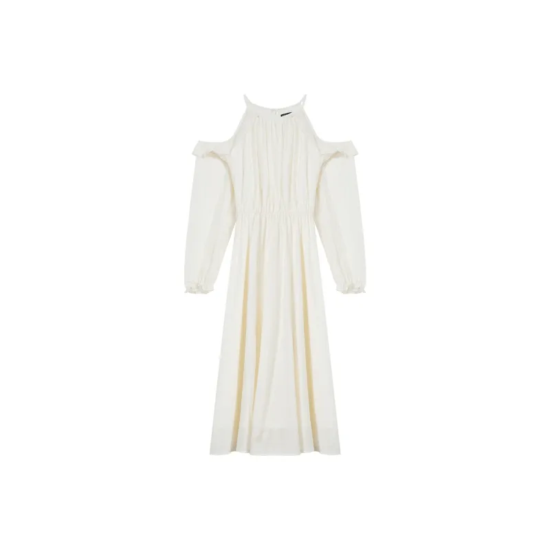 WESTLINK Long Sleeved Dresses Women's Apricot-0
