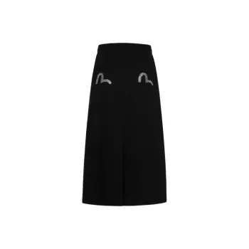 EVISU Casual Long Skirts Women's Black