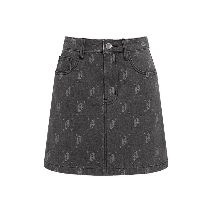 TAMMY TANGS Denim Short Skirts Women's Denim Black-0