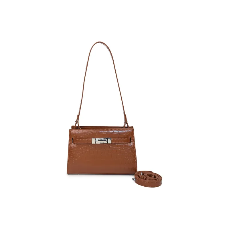 Yalu PU Shoulder Bag, Crossbody Bag Women's Black/Red/Blue/Brown/Pink/White-12