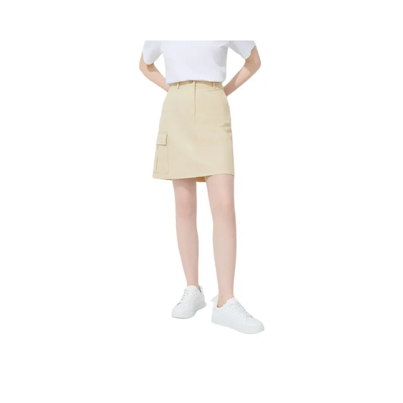 Hush Puppies Casual Short Skirts Women's Medium Gray Green-0