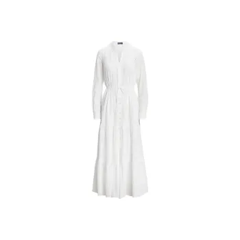 Polo Ralph Lauren Eyelet Cotton Maxi Dress