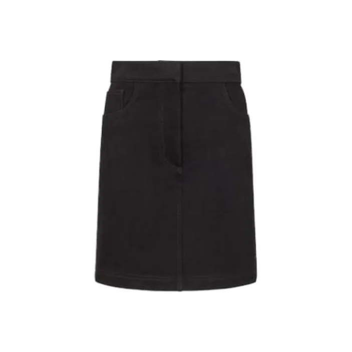 FENDI SS23 Denim Short Skirts Women's Black-0