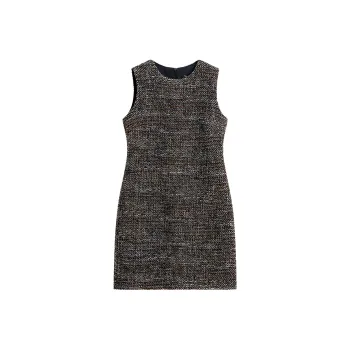 THEORY Sleeveless Dress Women's Multicolor Brown