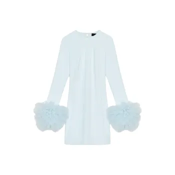 ZARA Long Sleeved Dress Women's Light Blue