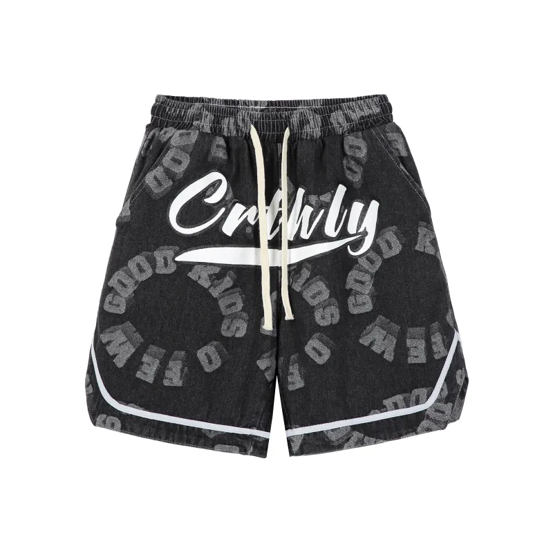 HOZZS Denim Shorts Unisex-0