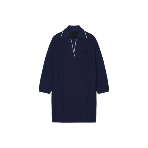 Givenchy SS25 Long Sleeved Dress Women's Dark Blue