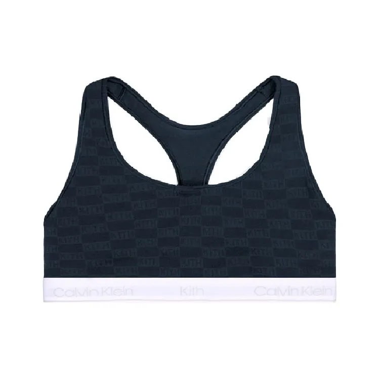 KITH Women's For Calvin Klein Classic Bralette 'Navy Heather'-0