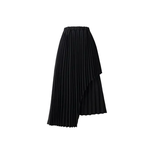 SOON FLOWER Casual Long Skirts Women's Black