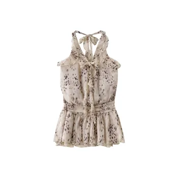 RTNH Summer Slip Dress Women's Leopard Print