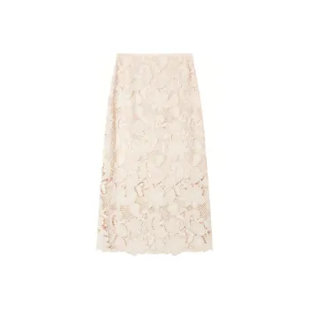 Goodland Casual Long Skirts Women's Cream White