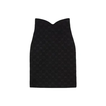GUCCI Casual Long Skirts Women's Black