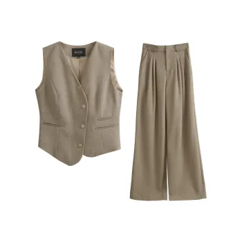 Olrain Casual Suit Women's Light Camel