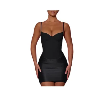 OH POLLY SS25 Lovella Slip Dresses Women's Black