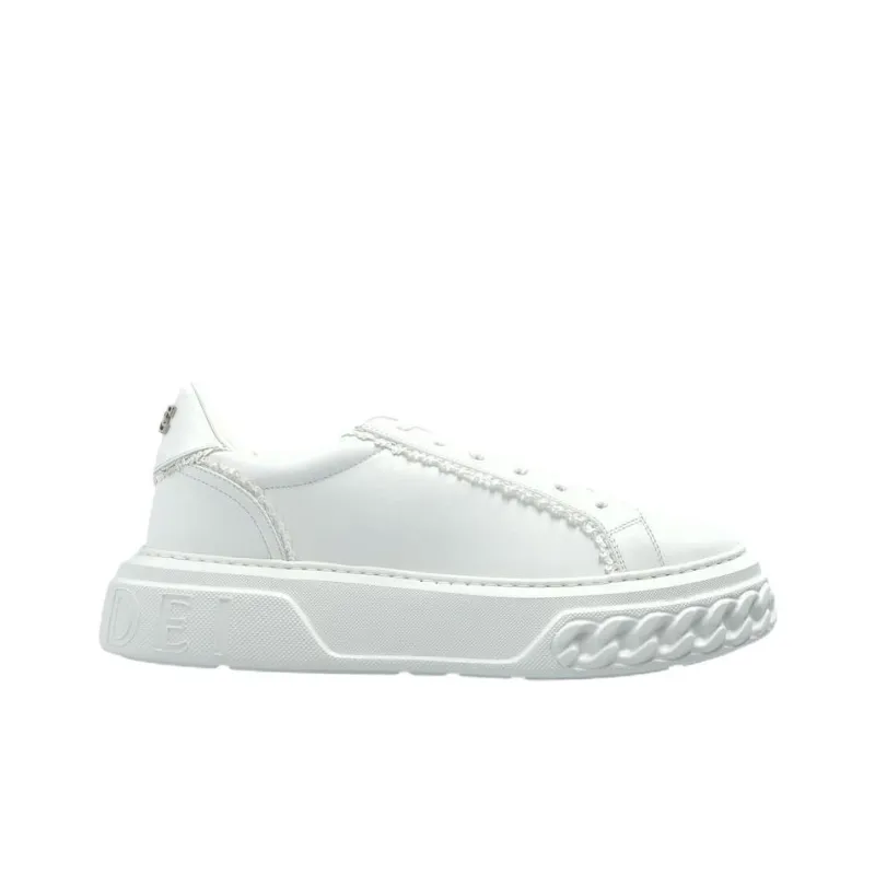 Casadei Conti Low Top Skateboard Shoes Women's White-1