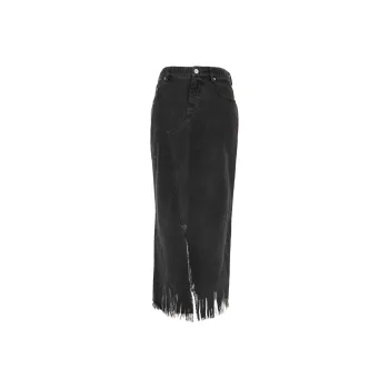 MARNI Denim Short Skirts Women's Black