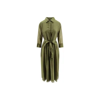MaxMara Long Sleeved Dress Women's Army Green