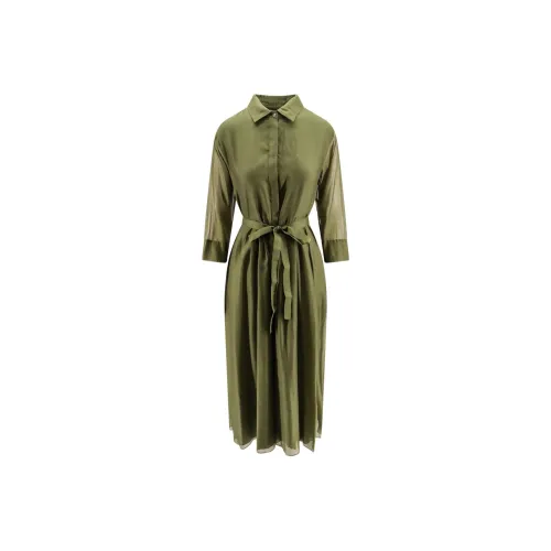 MaxMara Long Sleeved Dress Women's Army Green