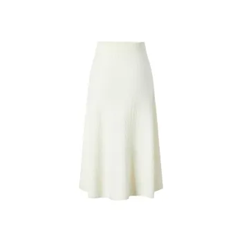 JZ. ANNAKRO Casual Long Skirts Women's Ecru