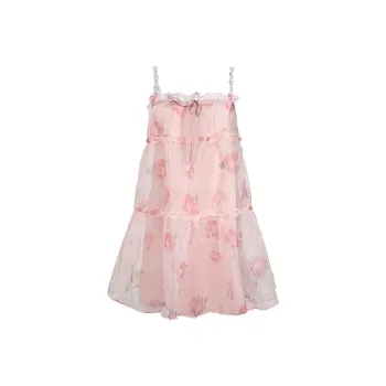 AFGGD Slip Dresses Women's Pink