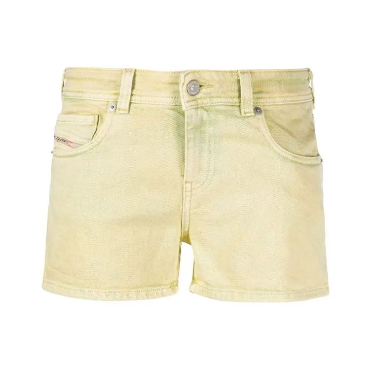 DIESEL Denim Shorts Women's Yellow-0