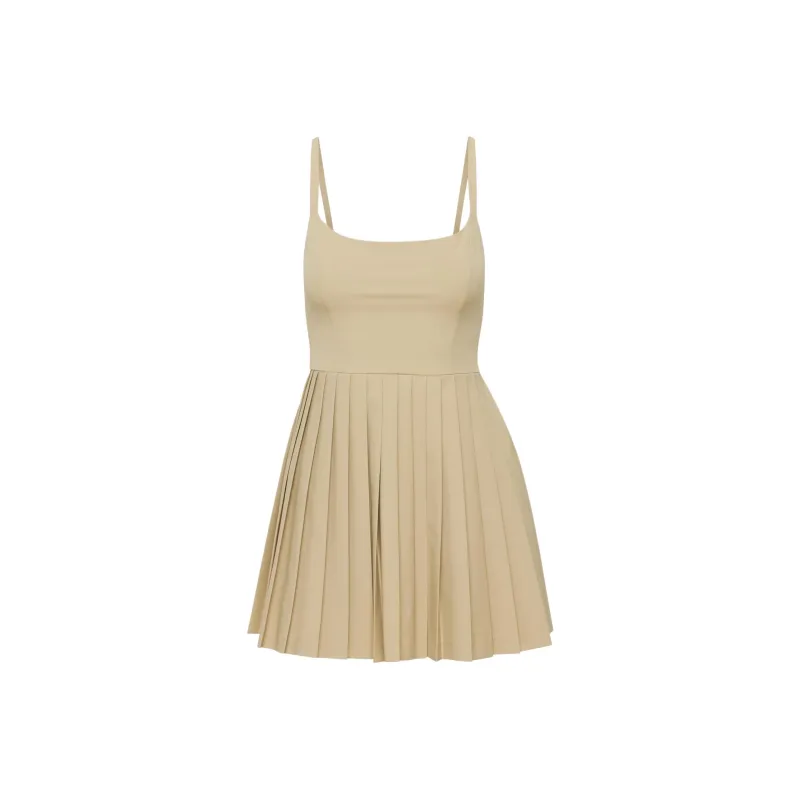 ARITZIA Sunday Best Trix Dress Slip Dresses Women's Wicker Tan-0