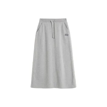 8on8 X GAP 8ON8 Co-branded Model Casual Long Skirts Women's Gray