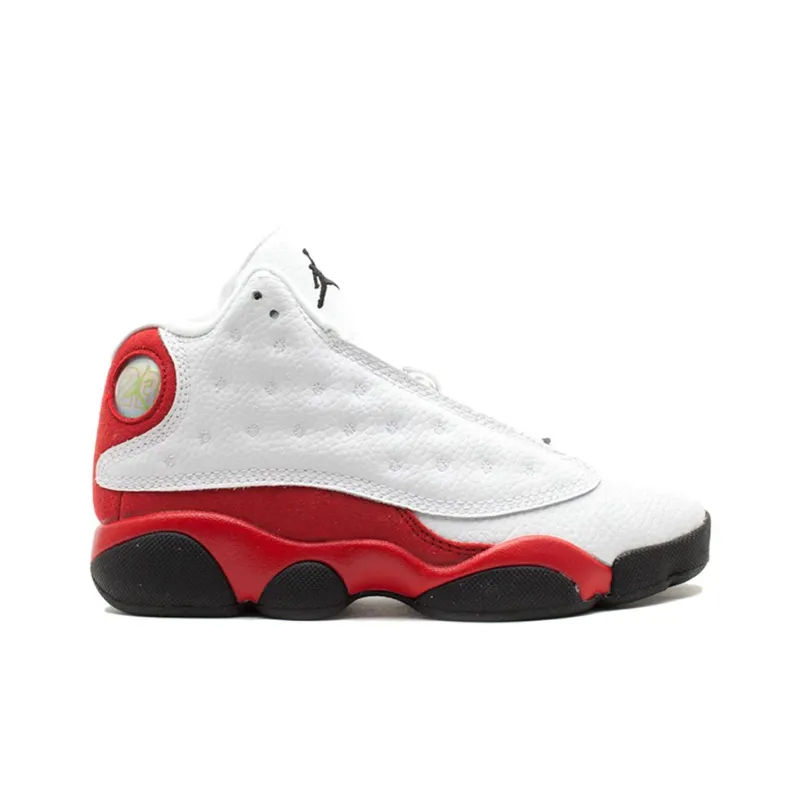 Jordan Air Jordan 13 Anti Slip Wear Resistant Low Top Basketball Shoes Unisex White Red-1