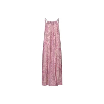 URBAN REVIVO Sleeveless Dress Women's Fuchsia Print