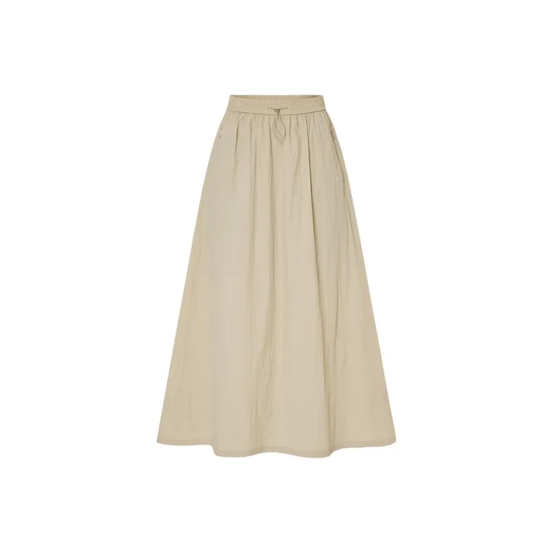 MOCO Casual Long Skirts Women's Sandy Shell-0