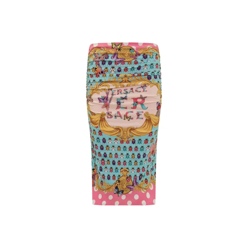 VERSACE Casual Long Skirts Women's Rose Red-0