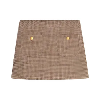 CELINE SS23 Casual Short Skirts Women's Apricot