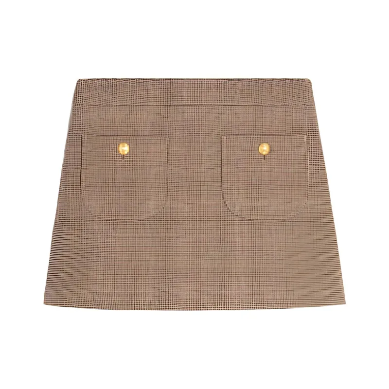 CELINE SS23 Casual Short Skirts Women's Apricot-0