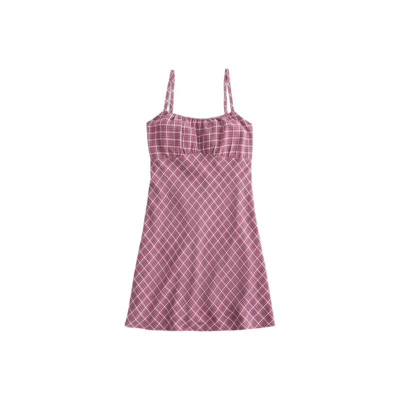 Hollister Slip Dress Women's Red-0