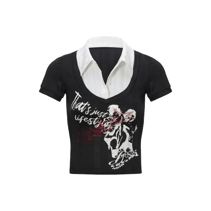 JYOSEI T Shirts Women's Black-0