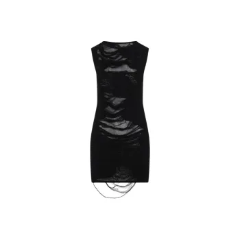 MM6 Maison Margiela Distressed Mini Dress