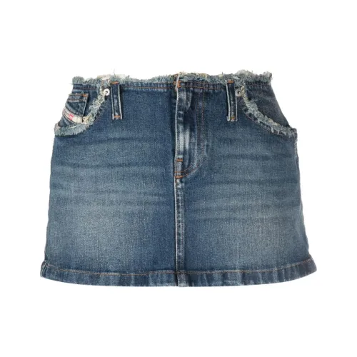 DIESEL Denim Short Skirts Women's Blue