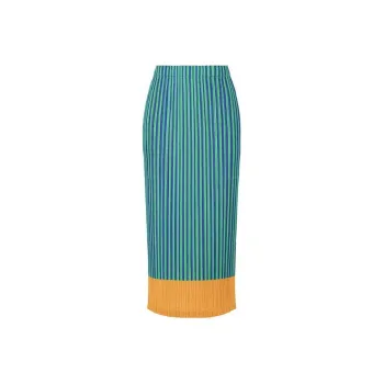 PLEATS PLEASE ISSEY MIYAKE Casual Long Skirts Women's Green