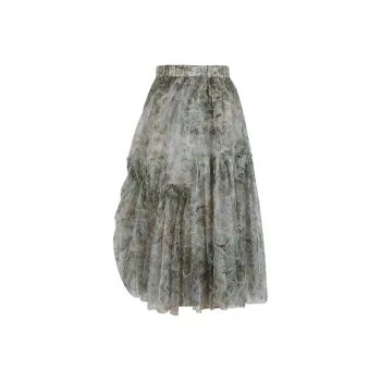 THE SEA LIFE Casual Long Skirt Women's Mist Color