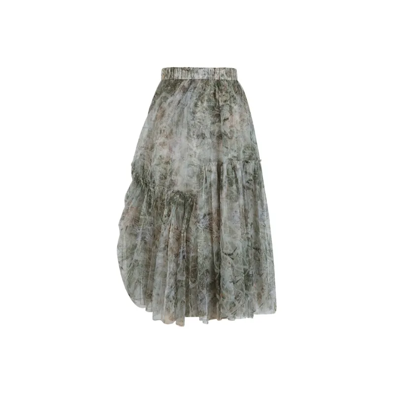 THE SEA LIFE Casual Long Skirt Women's Mist Color-0