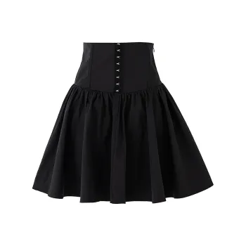 SOON FLOWER Casual Short Skirts Women's Black