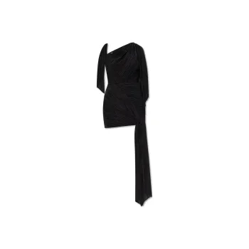 CULT GAIA Wonder Asymmetric Pleated Midi Dress