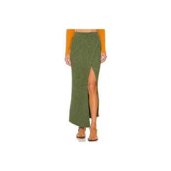 FREE PEOPLE Casual Long Skirts Women's Green
