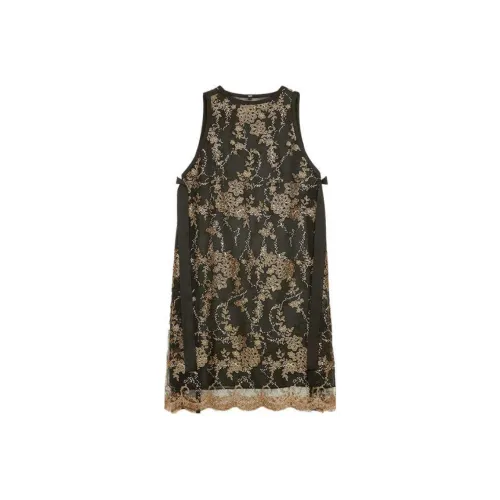 Contour Sleeveless Dress Women's Black Gold